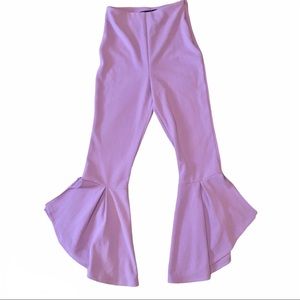 WildCat lavender flares bellbottoms ruffle small